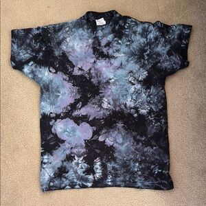 Ambition Tie-Dye Short Sleeve Tee - Black and Purple